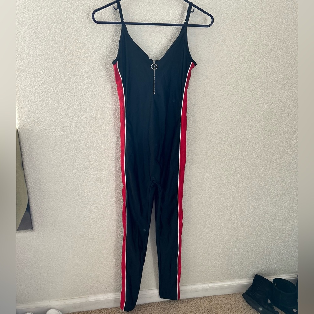 Black and Red Jumpsuit